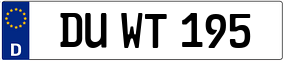 Trailer License Plate